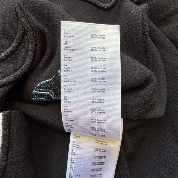 Maje Cloevi Embroidered Color Blocked Button Down Shirt Size Small - Picture 12 of 14